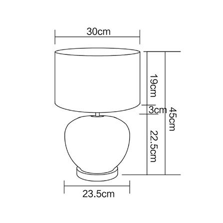 ไฟตั้งโต๊ะ CARINI A453 สีน้ำตาล/ทอง_6