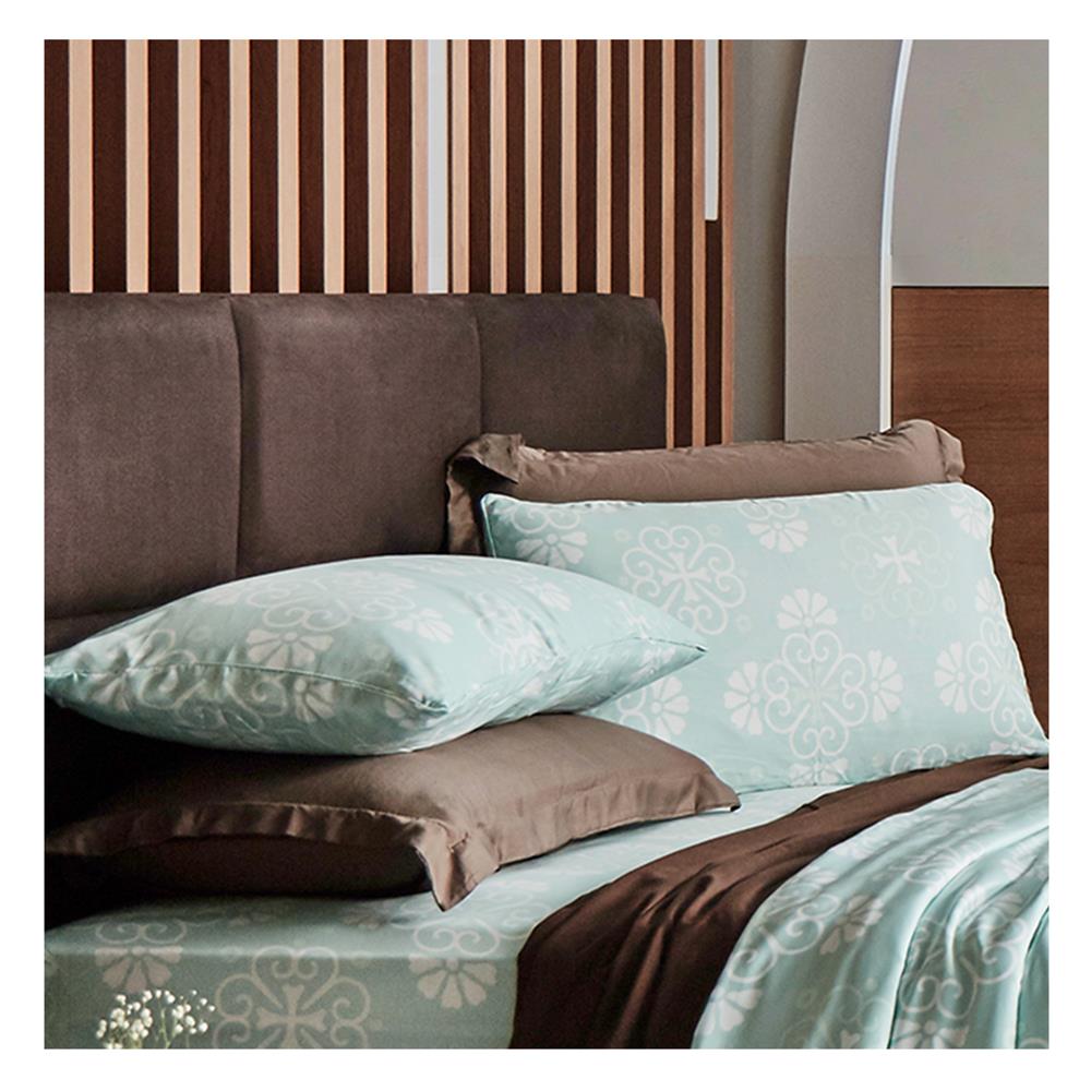 ปลอกหมอนหนุน OMAZZ PRINT สี GREEN (VERONA) แพ็ก 2 ชิ้น