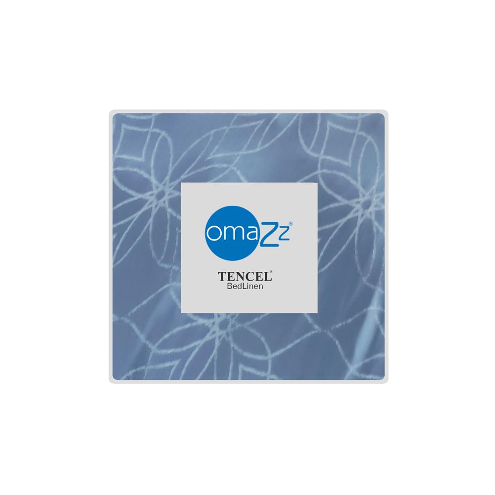 ปลอกหมอนข้าง OMAZZ PRINT สี BLUE (GLACIER) แพ็ก 2 ชิ้น