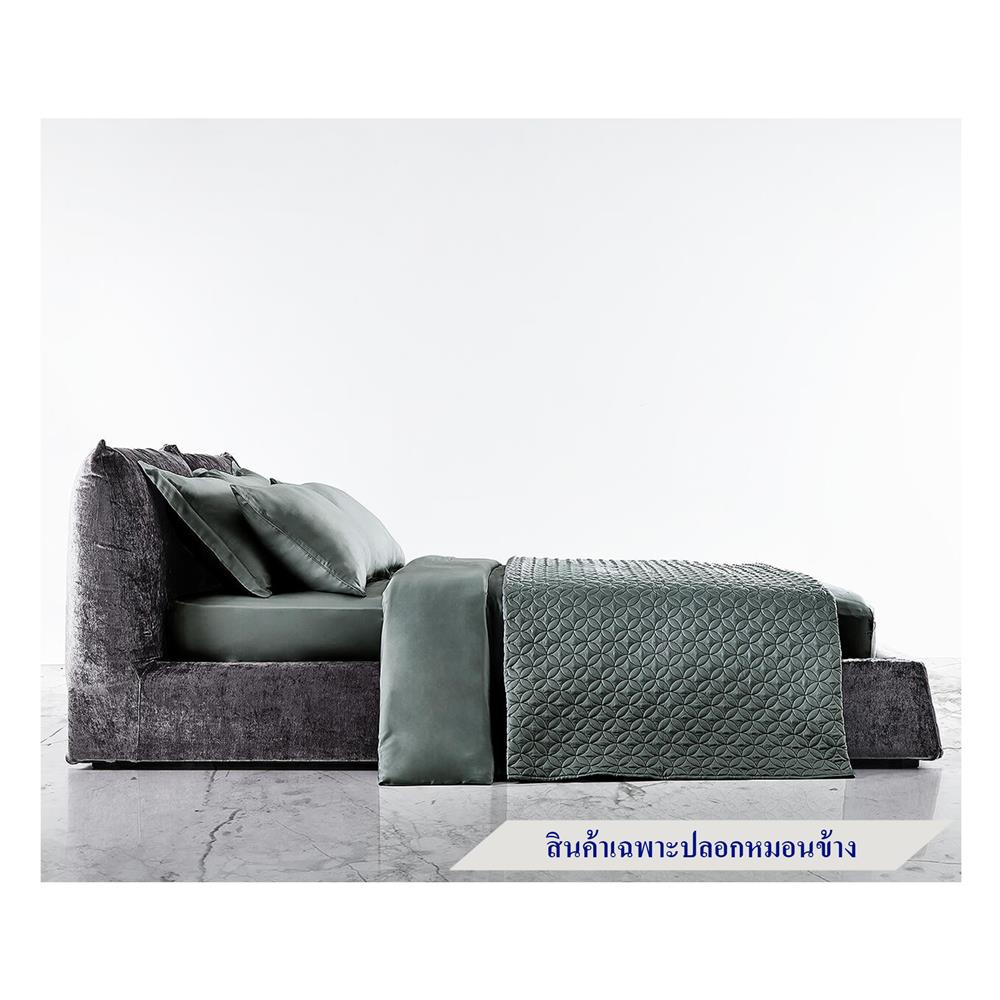 ปลอกหมอนข้าง OMAZZ SMOOTH สี ASH BLACK แพ็ก 2 ชิ้น