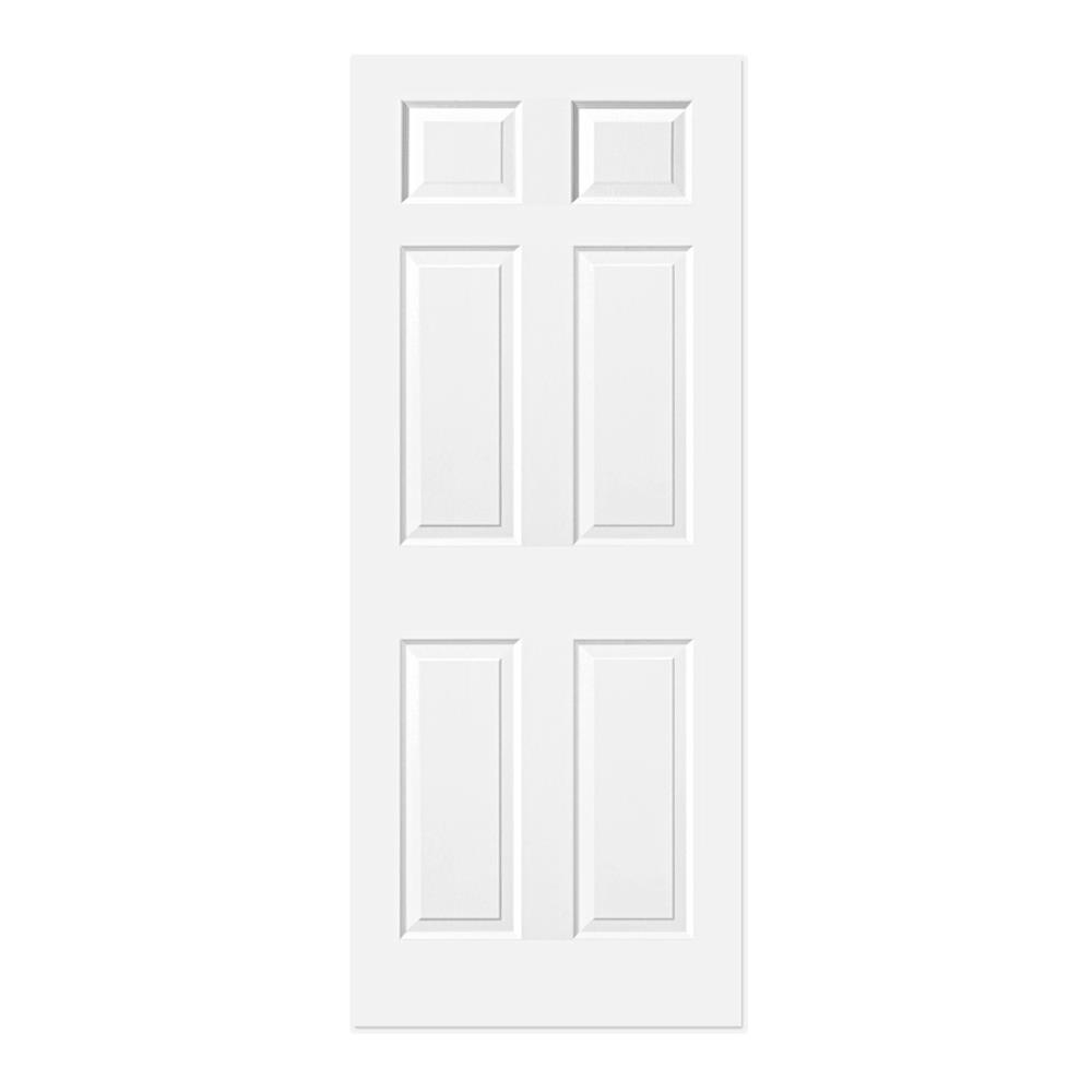 ประตูภายใน HDF METRO 601 กาญจนพฤกษ์ 80X200 ซม. สีขาว ไม่เจาะลูกบิด