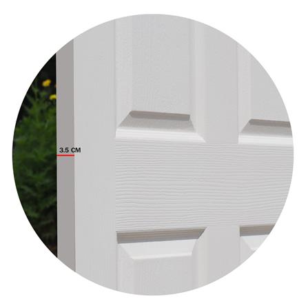 ประตูภายใน HDF METRO 601 กาญจนพฤกษ์ 80X200 ซม. สีขาว ไม่เจาะลูกบิด_4