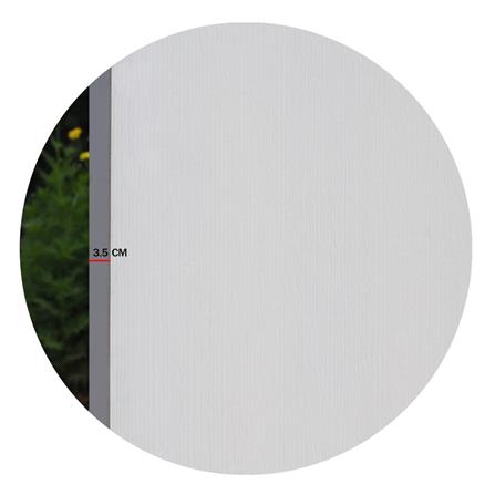 ประตูภายใน HDF METRO ATHENS 006 80X200 ซม. สีรองพื้นขาว ไม่เจาะลูกบิด_3