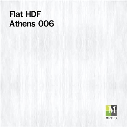 ประตูภายใน HDF METRO ATHENS 006 80X200 ซม. สีรองพื้นขาว ไม่เจาะลูกบิด_1
