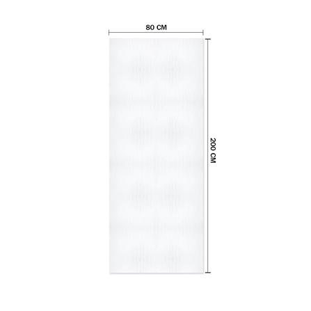 ประตูภายใน HDF METRO ATHENS 006 80X200 ซม. สีรองพื้นขาว ไม่เจาะลูกบิด_2