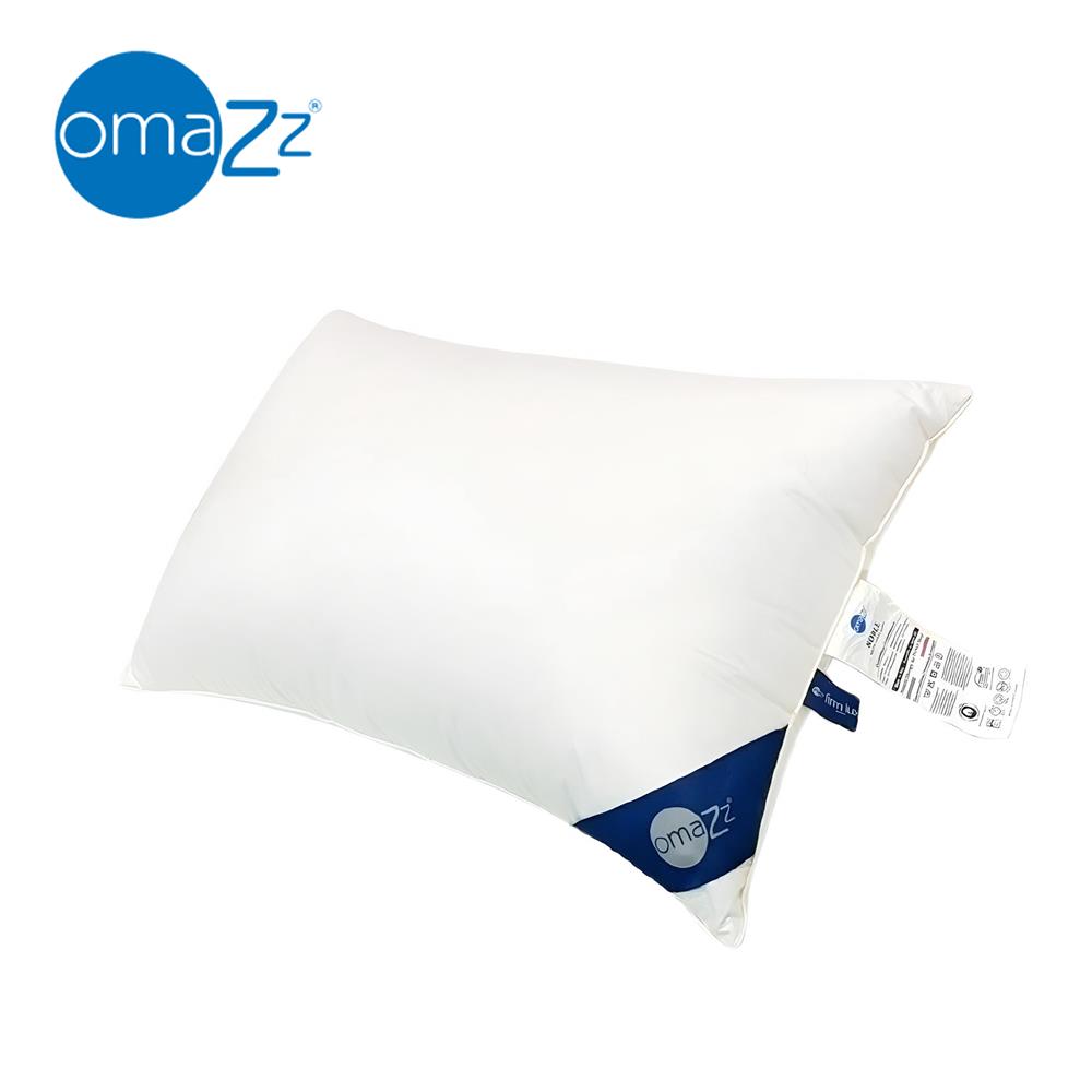 หมอนสุขภาพ ขนห่าน OMAZZ NOBLE WHITE DOWN FIRM LUX 20x30 นิ้ว สีขาว