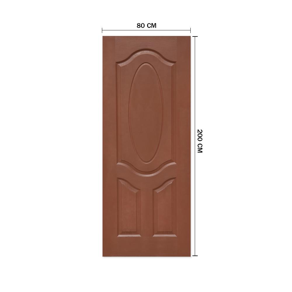 ประตูภายใน ไม่เจาะลูกบิด HDF METRO BOLOGNA 303 จามจุรี 80x200 ซม. สีนํ้าตาล