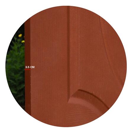 ประตูภายใน ไม่เจาะลูกบิด HDF METRO BOLOGNA 303 จามจุรี 80x200 ซม. สีนํ้าตาล_4