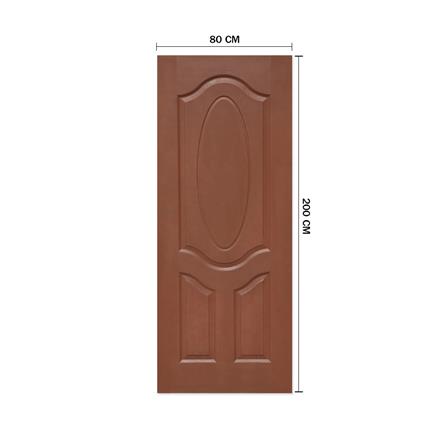 ประตูภายใน ไม่เจาะลูกบิด HDF METRO BOLOGNA 303 จามจุรี 80x200 ซม. สีนํ้าตาล_3