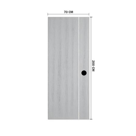 ประตูภายใน HDF METRO VERONA 001 70X200 ซม. สีรองพื้น เจาะลูกบิด_3