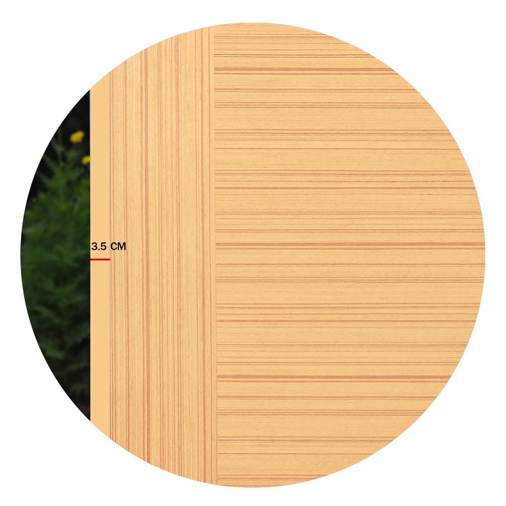 ประตูภายในปิดวีเนียร์ METRO TEAK FANTASY 002 80X200 ซม. สีนํ้าตาล ไม่เจาะลูกบิด