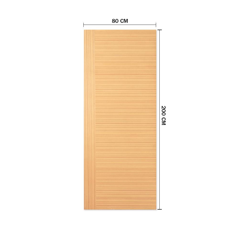 ประตูภายในปิดวีเนียร์ METRO TEAK FANTASY 002 80X200 ซม. สีนํ้าตาล ไม่เจาะลูกบิด