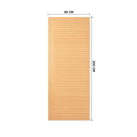 ประตูภายในปิดวีเนียร์ METRO TEAK FANTASY 002 80X200 ซม. สีนํ้าตาล ไม่เจาะลูกบิด_3