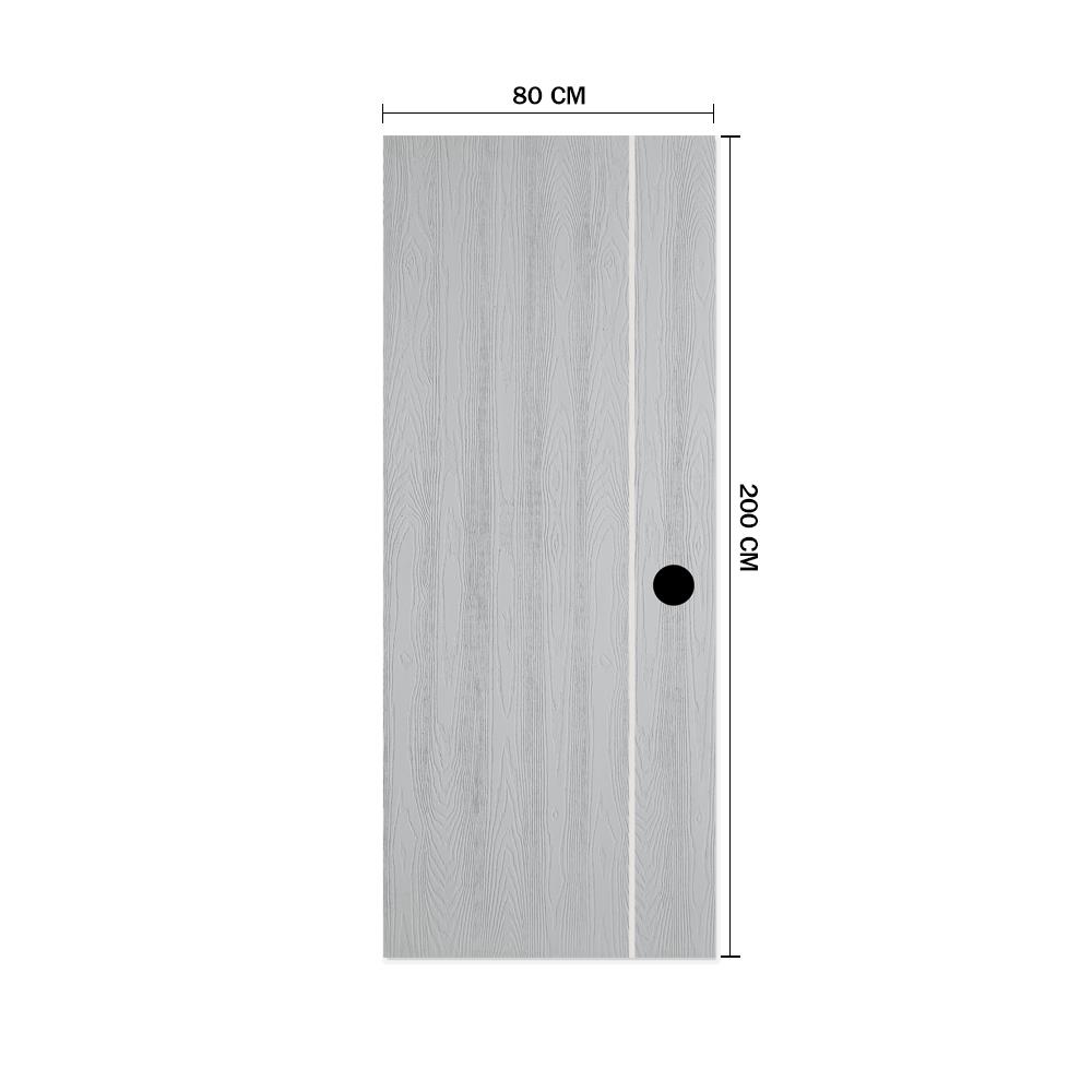ประตูภายใน HDF METRO VERONA 001 80X200 ซม. สีรองพื้น เจาะลูกบิด
