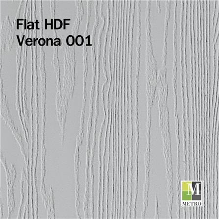 ประตูภายใน HDF METRO VERONA 001 80X200 ซม. สีรองพื้น เจาะลูกบิด_1
