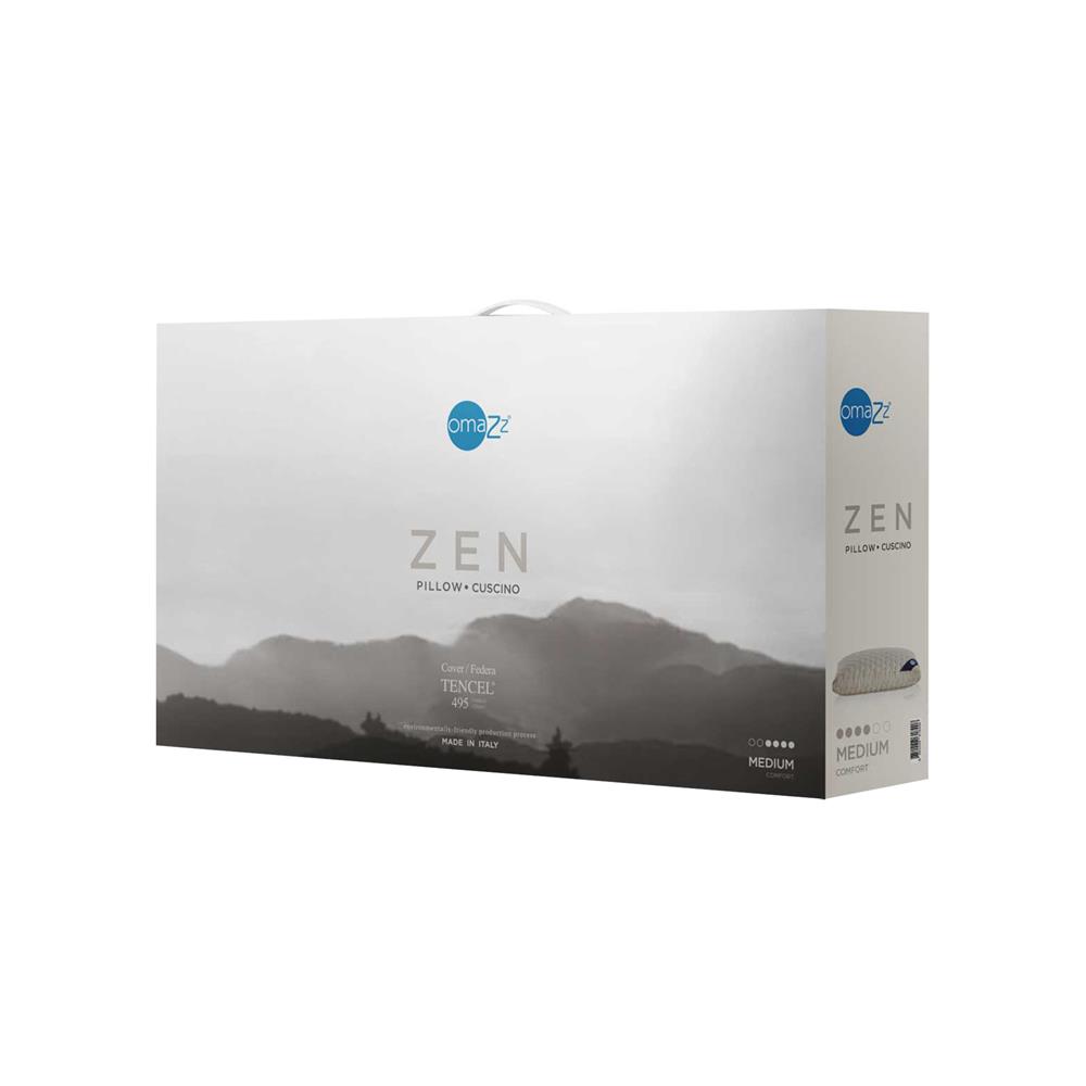 หมอนสุขภาพ นาโนดาวน์ OMAZZ ZEN MEDIUM 20x30 นิ้ว สีขาว