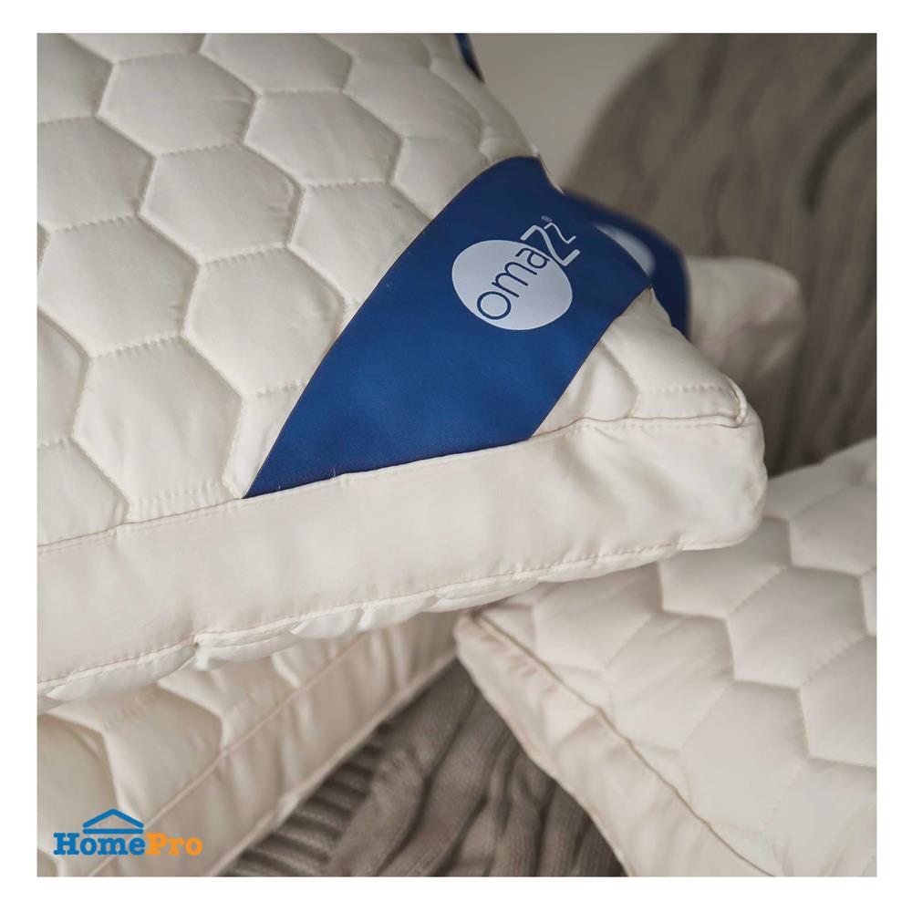 หมอนสุขภาพ นาโนดาวน์ OMAZZ ZEN MEDIUM 20x30 นิ้ว สีขาว