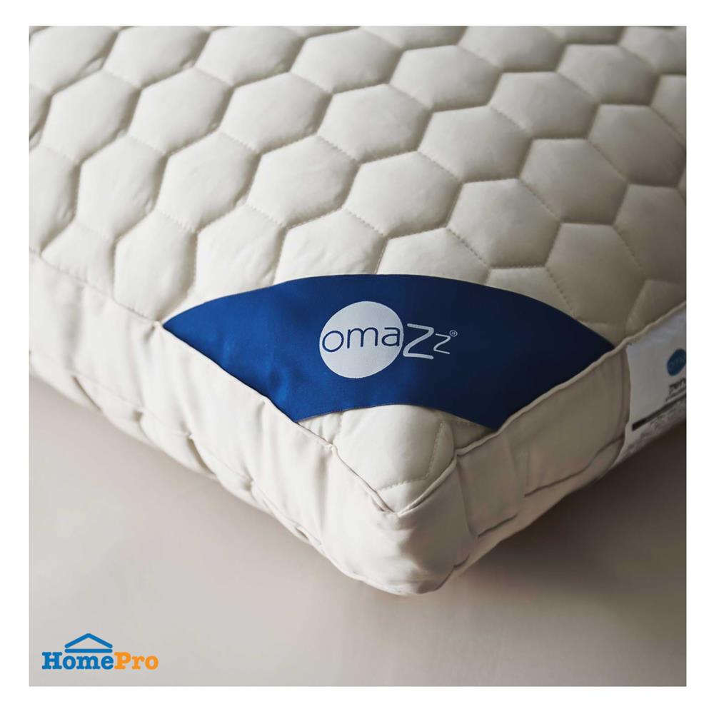 หมอนสุขภาพ นาโนดาวน์ OMAZZ ZEN MEDIUM 20x30 นิ้ว สีขาว