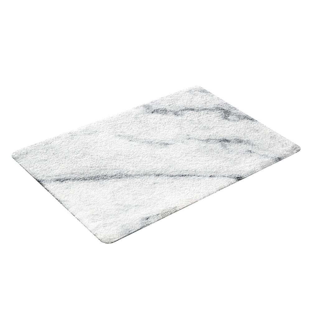 พรม PRAW DE MARBLE WHITE 50X75 ซม. สีขาว