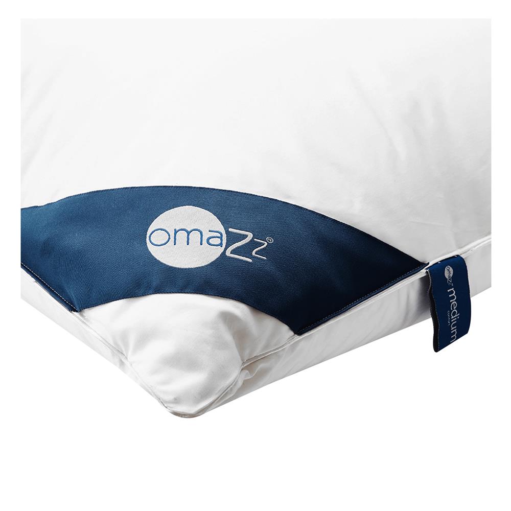 หมอนสุขภาพ ขนห่าน OMAZZ SIBERIAN GOOSE DOWN MEDIUM 20x30 นิ้ว สีขาว