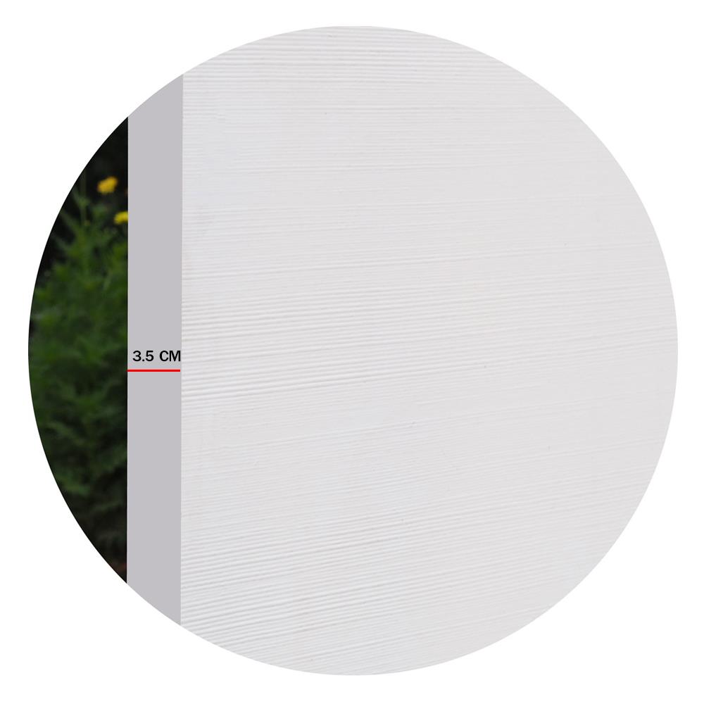 ประตูภายใน HDF METRO NAPOLI 003 80X200 ซม. สีรองพื้นขาว ไม่เจาะลูกบิด