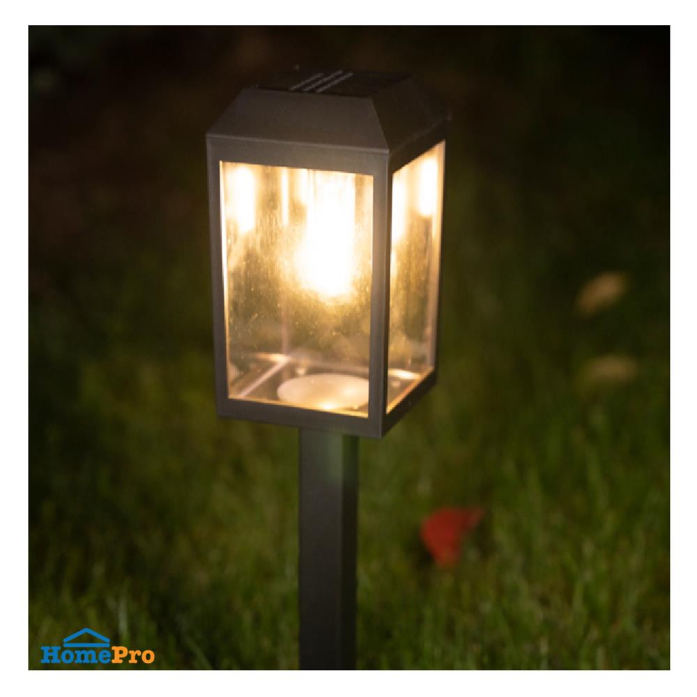 ไฟทางเดิน SOLAR PHILIPS BGS015 LED/730 T5 0.12 วัตต์ WARM WHITE สีดำ