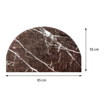 พรม PRAW DE MARBLE BROWN 55X85 ซม. สีน้ำตาล_7