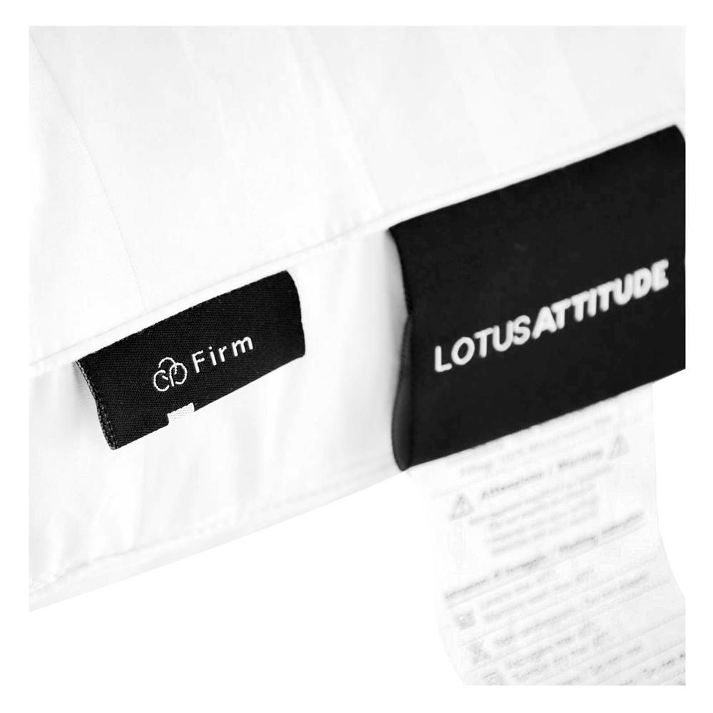 หมอนสุขภาพ ไมโครดาวน์เนีย LOTUS ATTITUDE CARE FIRM 20x30 นิ้ว สีขาว