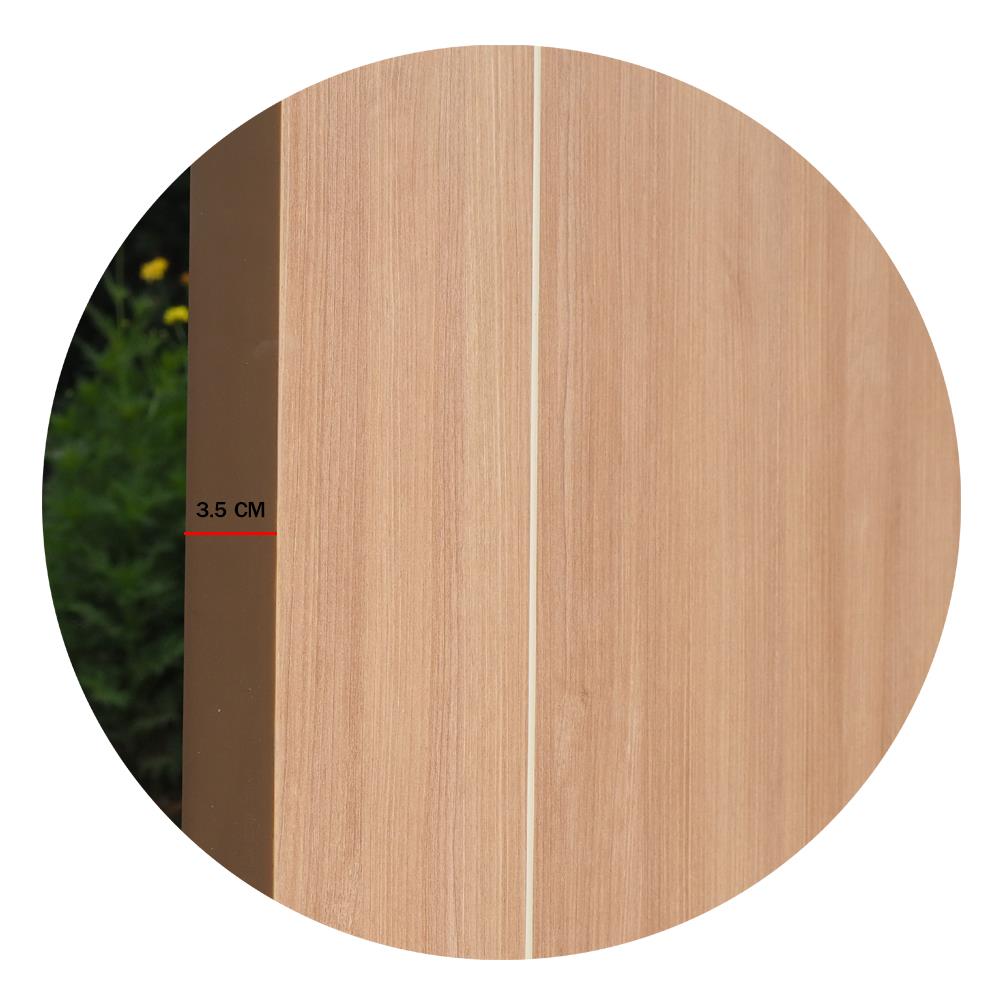 ประตูภายในเมลามีน METRO MD618 CAPPUCCINO เซาะร่อง 80X200 ซม. สีน้ำตาล ไม่เจาะลูกบิด