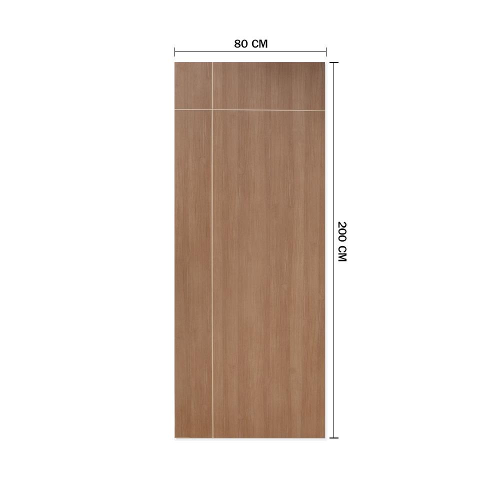 ประตูภายในเมลามีน METRO MD618 CAPPUCCINO เซาะร่อง 80X200 ซม. สีน้ำตาล ไม่เจาะลูกบิด