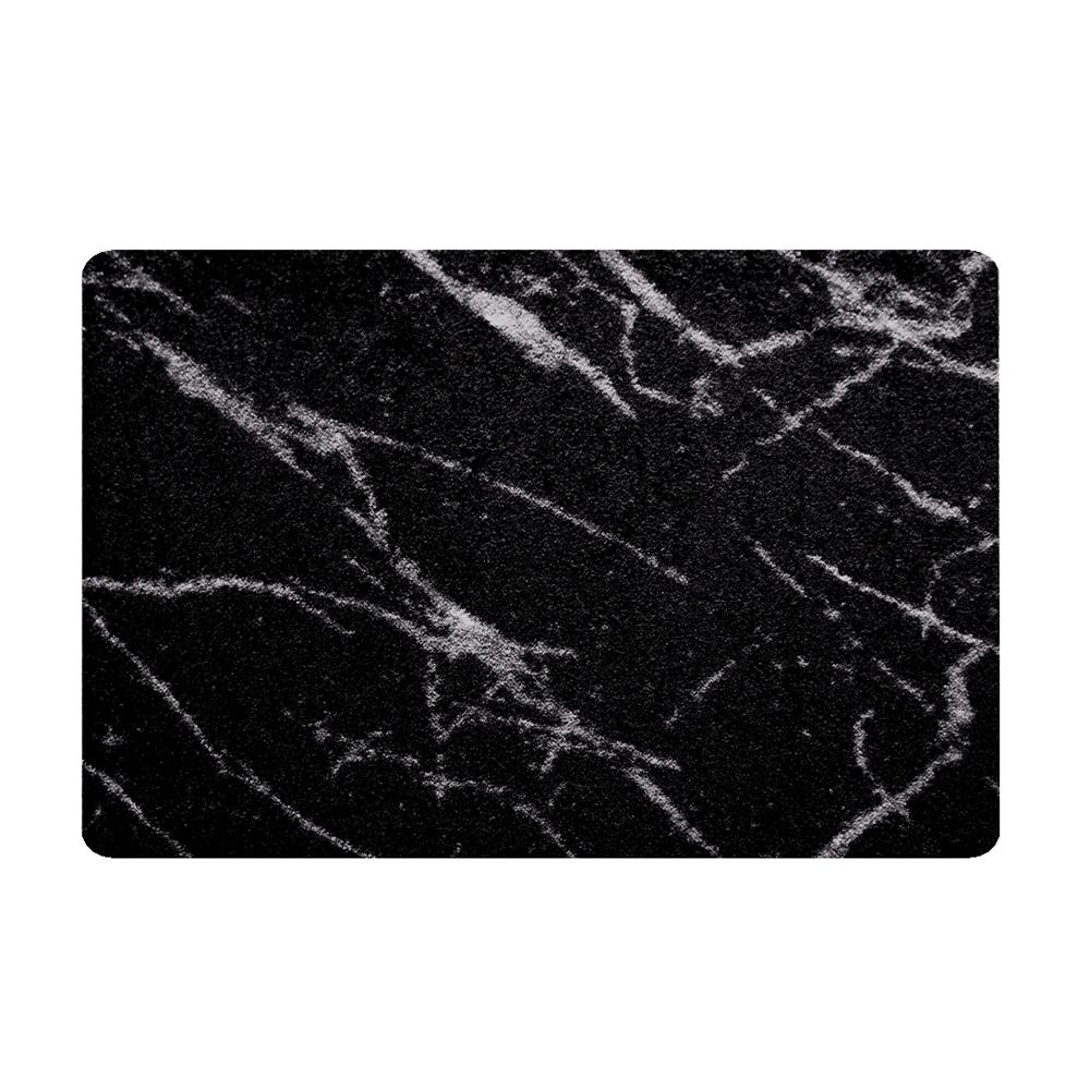 พรม PRAW DE MARBLE BLACK 50X75 ซม. สีดำ