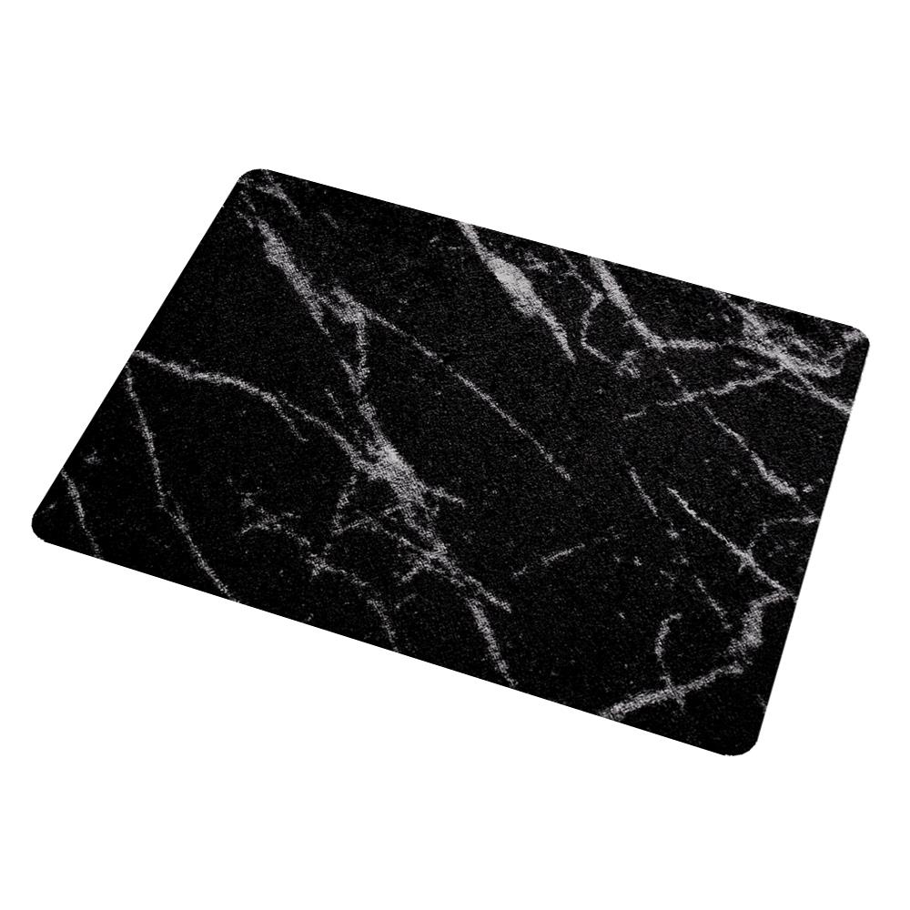 พรม PRAW DE MARBLE BLACK 50X75 ซม. สีดำ