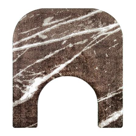 พรมห้องน้ำ PRAW DE MARBLE BROWN 62X70 ซม. สีน้ำตาล