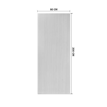 ประตูภายในเมลามีน METRO MD431N WHITE WALNUT 80X200 ซม. สีขาว ไม่เจาะลูกบิด_3