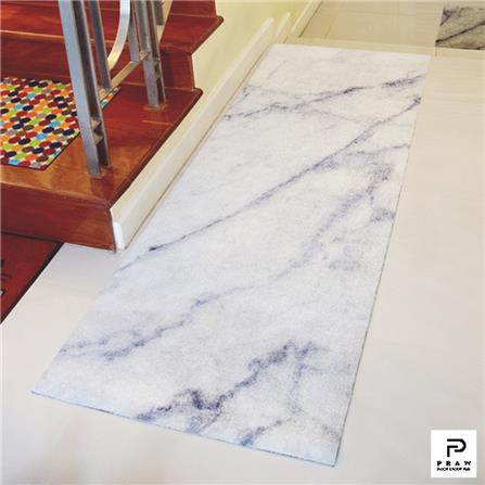 พรม PRAW DE MARBLE WHITE 70X190 ซม. สีขาว_4