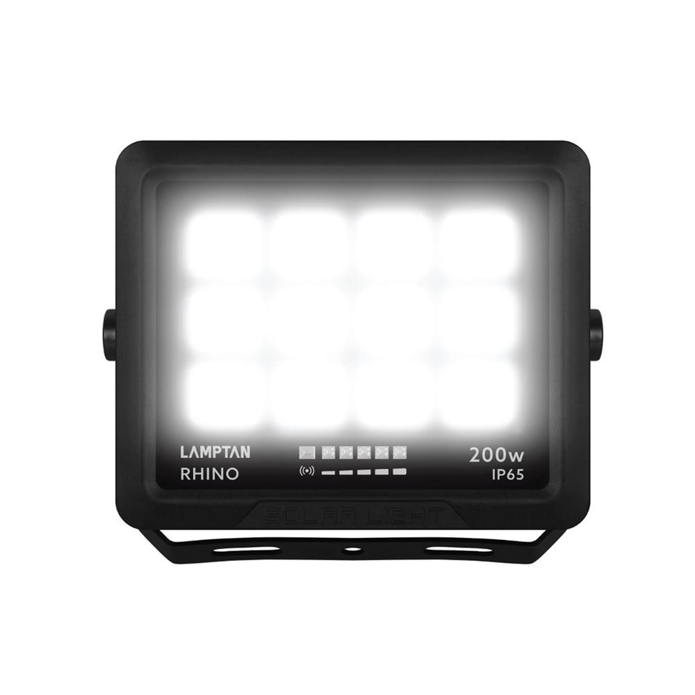 สปอตไลท์ SOLAR LAMPTAN RHINO 200 วัตต์ DAYLIGHT สีดำ