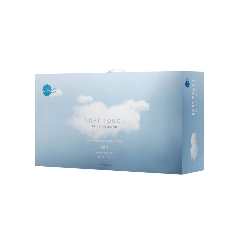 หมอนสุขภาพ ไมโครเจล OMAZZ SOFT TOUCH MEDIUM 20x30 นิ้ว สีขาว