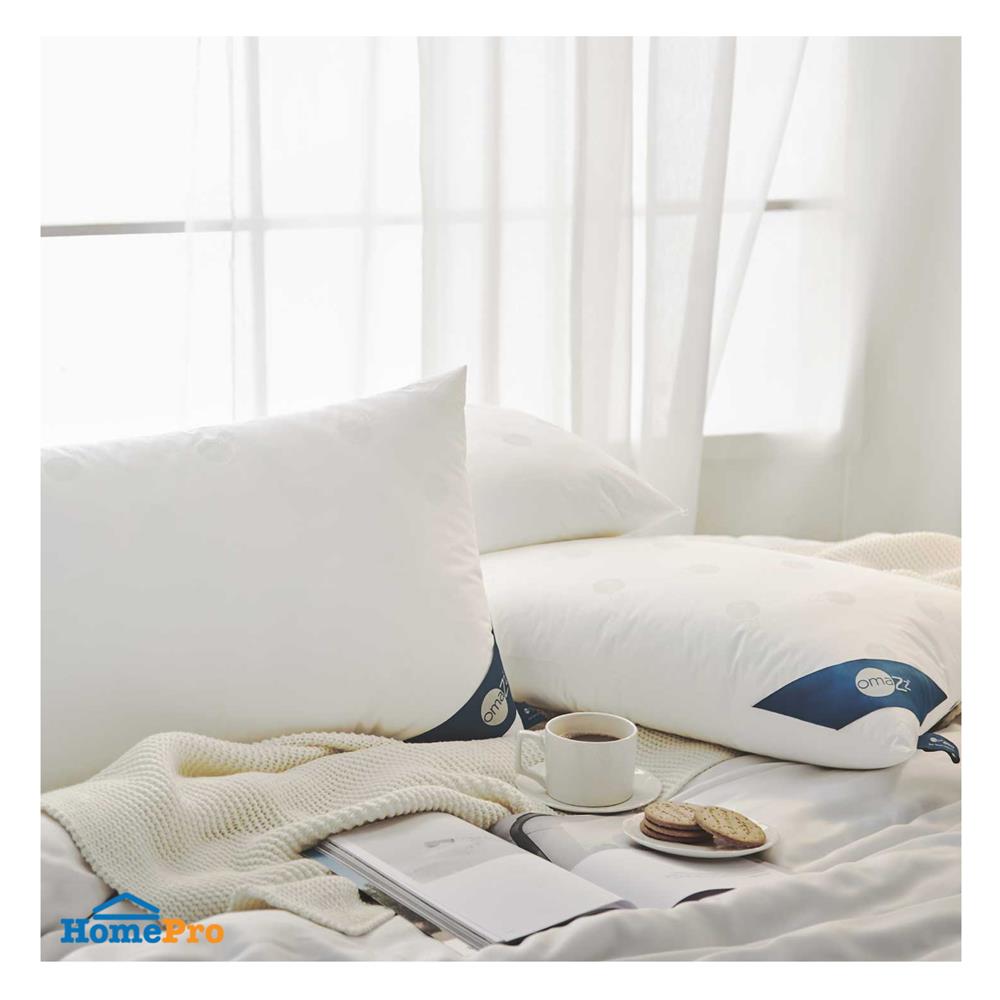 หมอนสุขภาพ ไมโครเจล OMAZZ SOFT TOUCH MEDIUM 20x30 นิ้ว สีขาว