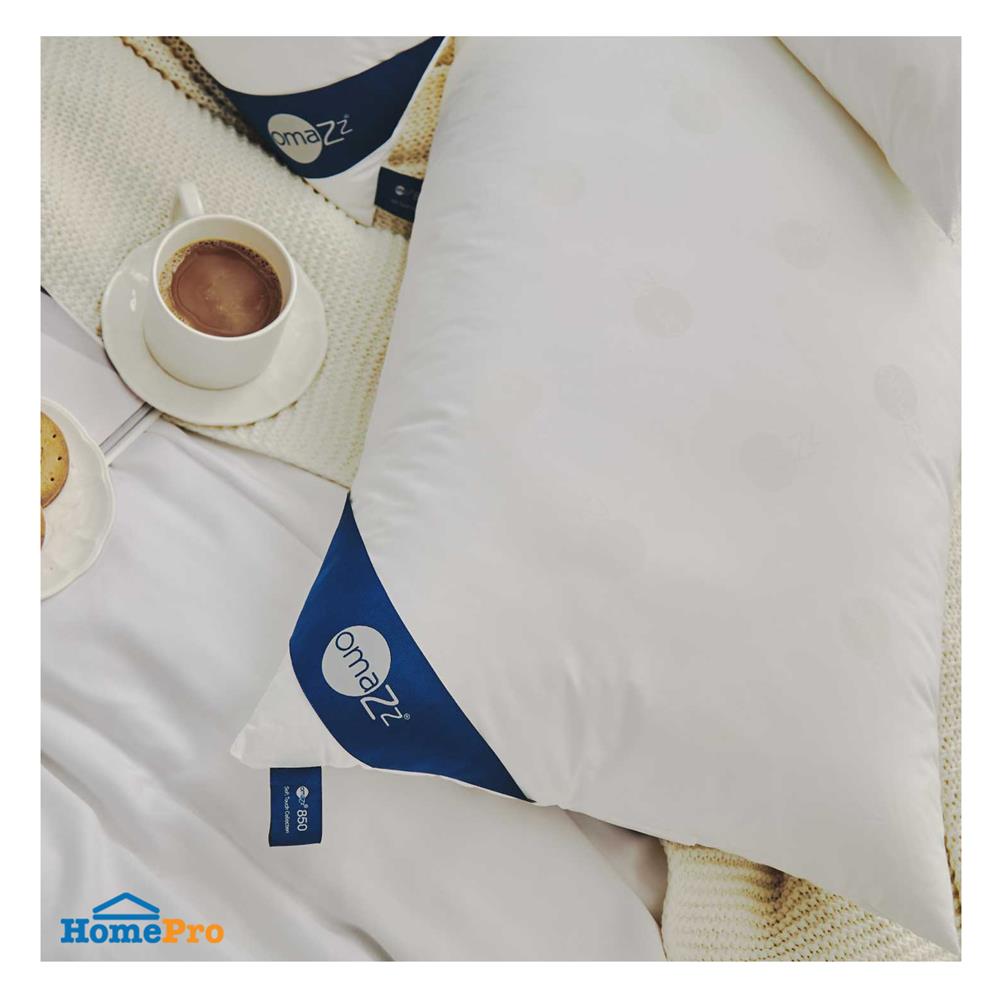 หมอนสุขภาพ ไมโครเจล OMAZZ SOFT TOUCH MEDIUM 20x30 นิ้ว สีขาว