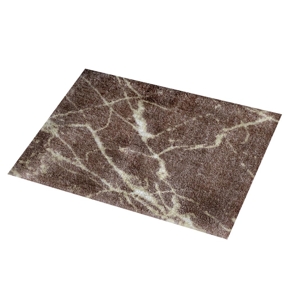 พรม PRAW DE MARBLE BROWN 120X180 ซม. สีน้ำตาล