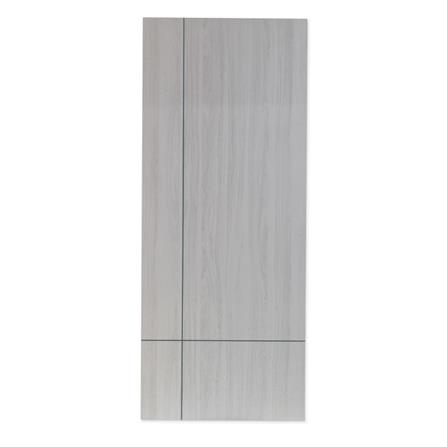 ประตูภายในเมลามีน METRO MD431N WHITE WALNUT เซาะร่อง 80X200 ซม. สีขาว ไม่เจาะลูกบิด_0