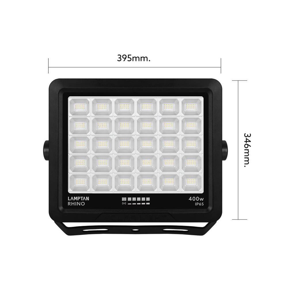 สปอตไลท์ SOLAR LAMPTAN RHINO 400 วัตต์ DAYLIGHT สีดำ