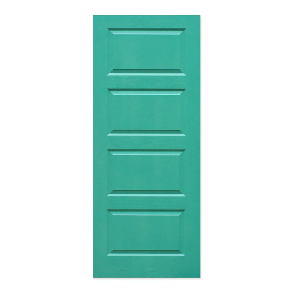 ประตูภายใน HDF METRO 404 ประกายพฤกษ์ 80X200 ซม. สีเขียว ไม่เจาะลูกบิด