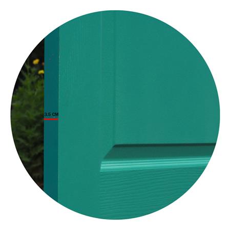 ประตูภายใน HDF ไม่เจาะลูกบิด METRO 404 ประกายพฤกษ์ 80x200 ซม. สีเขียว_4