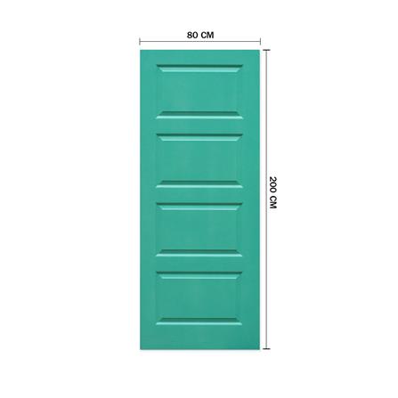 ประตูภายใน HDF ไม่เจาะลูกบิด METRO 404 ประกายพฤกษ์ 80x200 ซม. สีเขียว_3