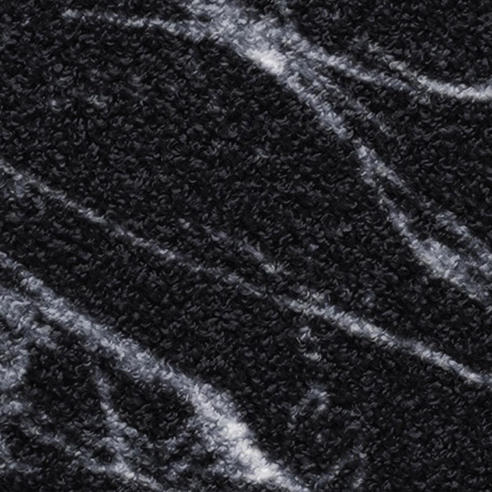 พรม PRAW DE MARBLE BLACK 70X190 ซม. สีดำ