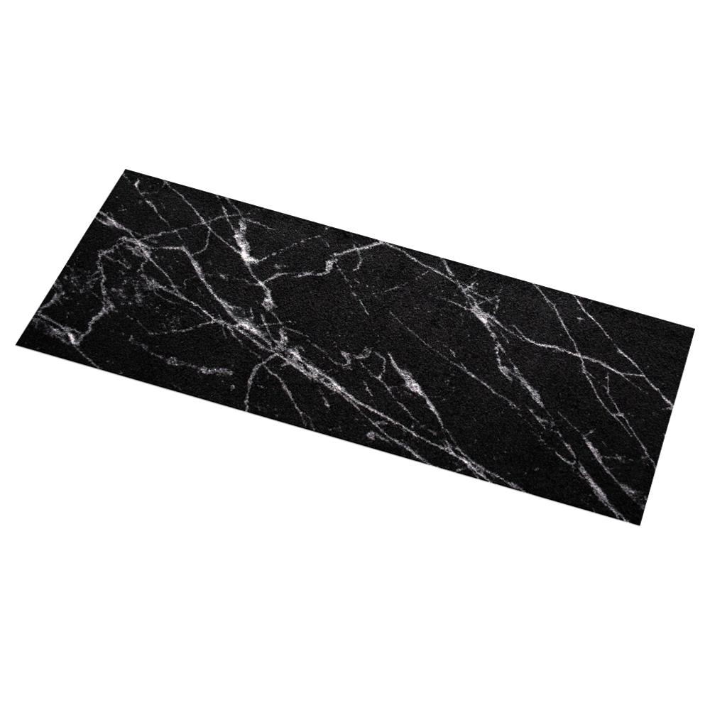 พรม PRAW DE MARBLE BLACK 70X190 ซม. สีดำ