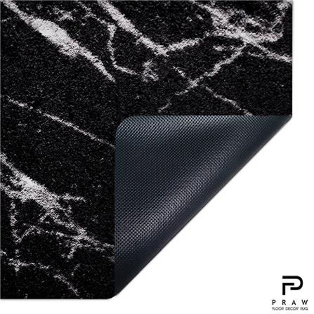 พรม PRAW DE MARBLE BLACK 70X190 ซม. สีดำ_1