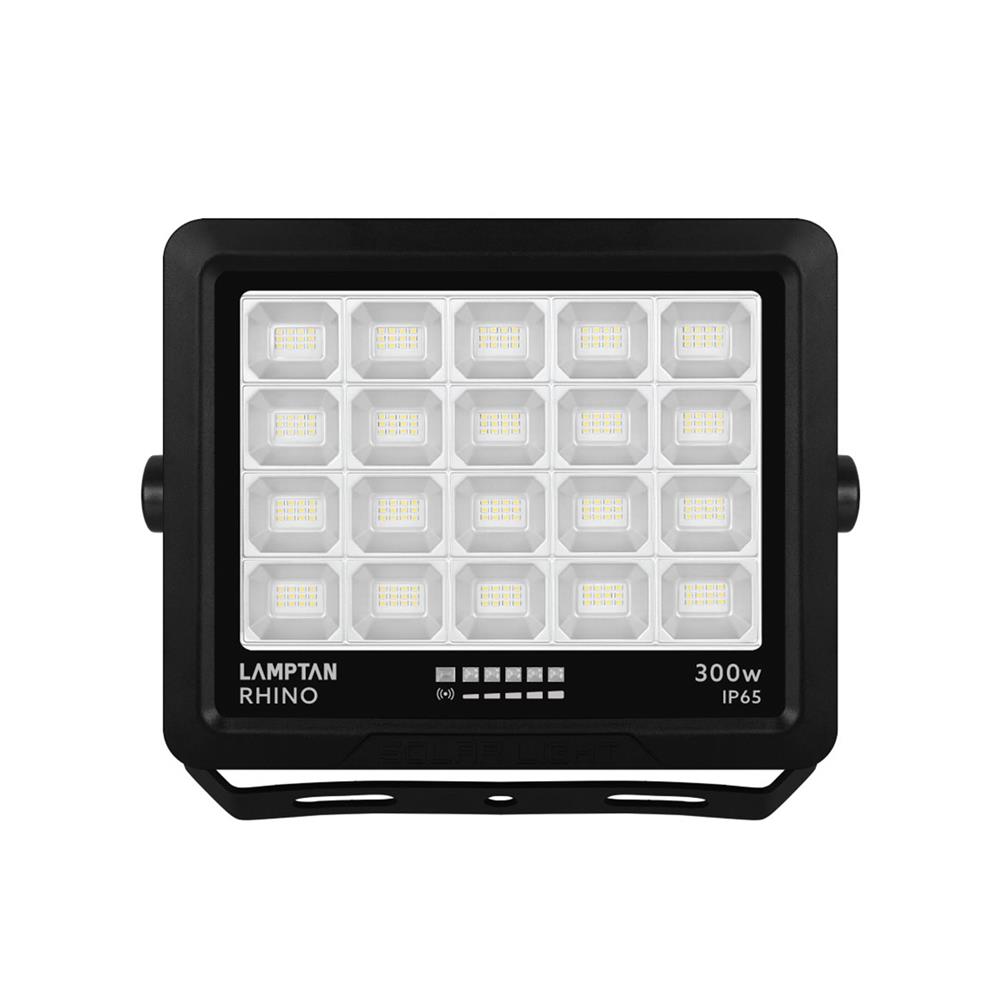 สปอตไลท์ SOLAR LAMPTAN RHINO 300 วัตต์ DAYLIGHT สีดำ