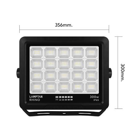 สปอตไลท์ SOLAR LAMPTAN RHINO 300 วัตต์ DAYLIGHT สีดำ_9